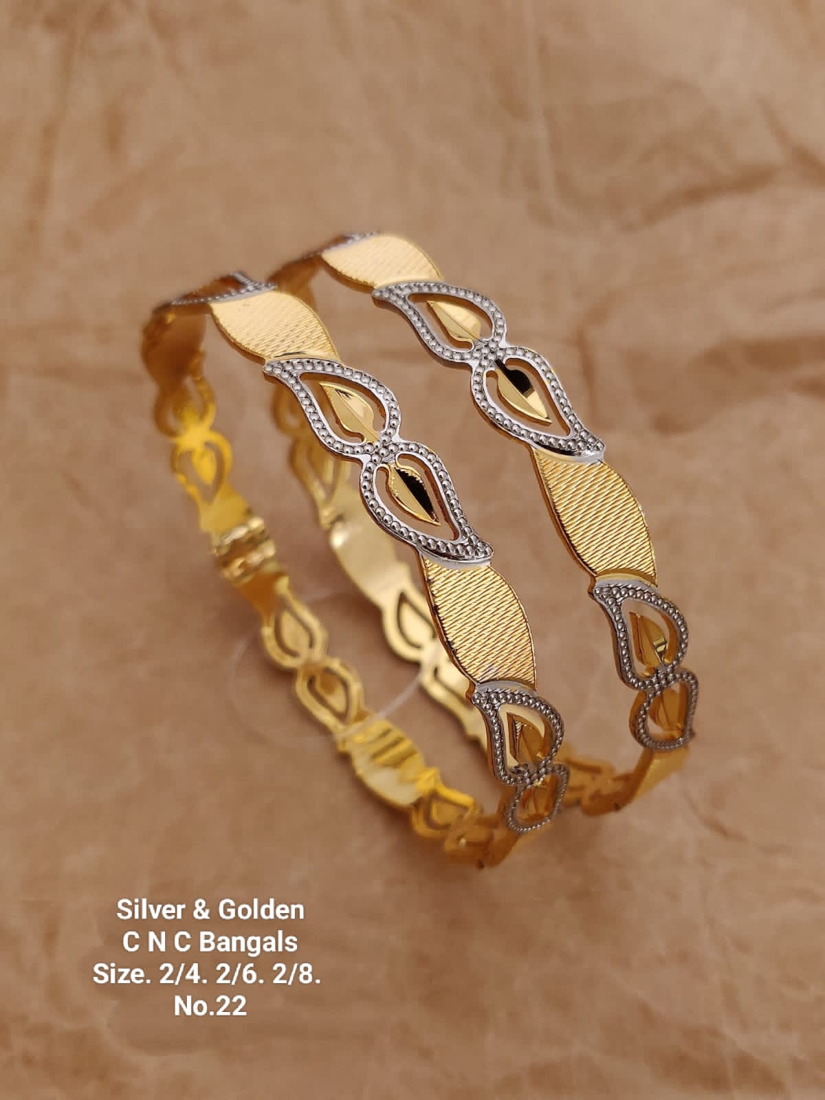 Silver And Golden Fancy Designer Bangles Catalog
